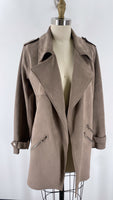 Hyfve Brown Open Front Jacket, M