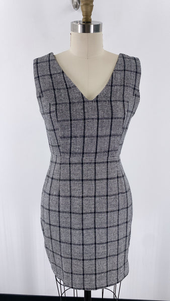 New Favlux Louise Checkered Black Dress, M