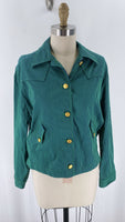 Isaac Mizrahi Gray/Navy Stripe Jacket, M