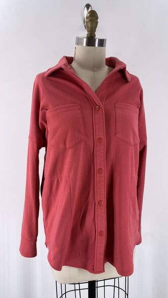 Mondetta Pink Snap Front Pocket Jacket, M