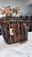 Lauren Ralph Lauren Equestrian Suffolk Ashley Tote, 17"x10.5"