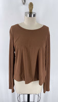 Freely Brown Pullover, L
