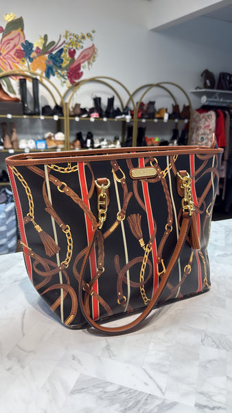 Lauren Ralph Lauren Equestrian Suffolk Ashley Tote, 17"x10.5"