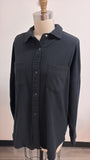 Mondetta Black Snap Front Jacket Top, M