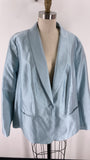 Talbots Blue Silk Blend Jacket, 20W