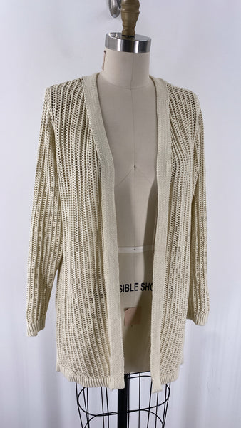 Old Navy Tan Open Stitch Cardigan, S