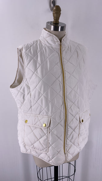 St. John's Bay White Vest, XXL