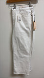 New NYDJ White Joni Capri 23" Inseam Jeans, 14W