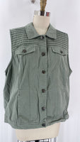 CJ Banks Green Vest, 2X