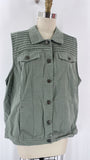 CJ Banks Green Vest, 2X