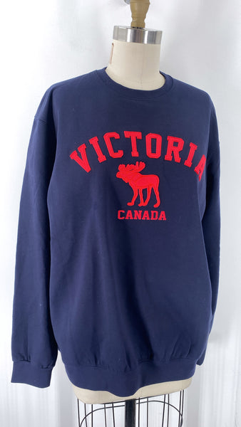 New River Wear Navy Cananda Sweatshirt, L