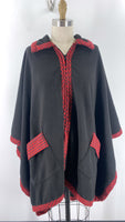 Le Moda Black Poncho Cardigan, One Size