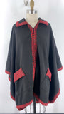 Le Moda Black Poncho Cardigan, One Size
