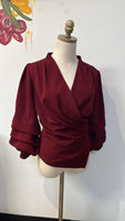 New Windsor Burgundy Top, L (runs small)
