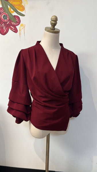 New Windsor Burgundy Top, L (runs small)
