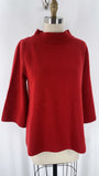I.N. Studio Metallic Red Sweater, M