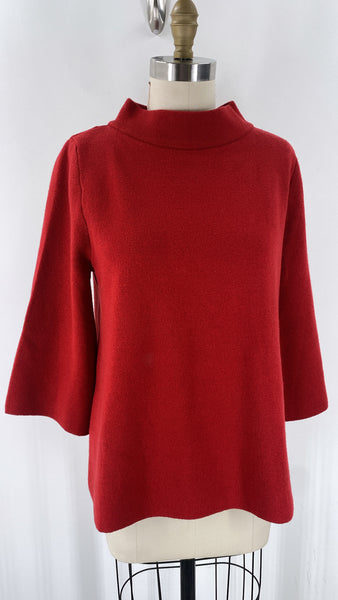 I.N. Studio Metallic Red Sweater, M
