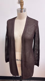 New White House Black Market Espresso Shimmer Sweater, S Petite