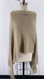 Kimberly C. Tan Poncho Sweater, One Size