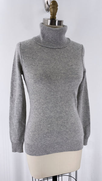 Antonio Melani Gray Turtleneck 100% Cashmere Sweater, S