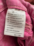 KanCan Pink 28" Inseam Jeans, 13/30