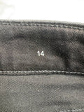 New St. John's Bay Black Straight Leg 31" Inseam Jeans, 14