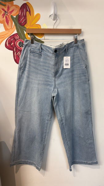 Lands End Wide Leg Jeans, 14
