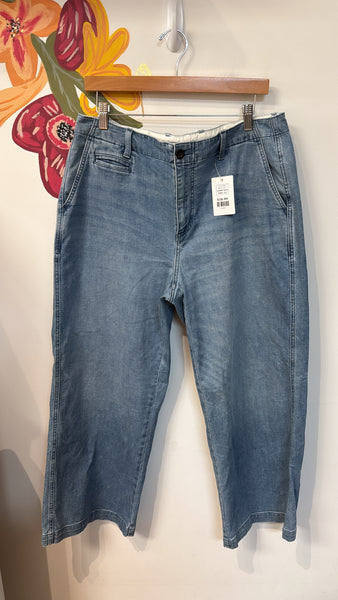 Lands End Wide Leg Jeans, 14