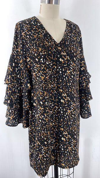 New Mudpie Hallen Tiered Sleeve Dress, S