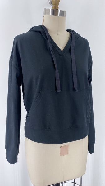 Recreation Black Hoodie Sweatshirt, S