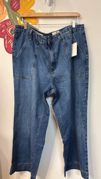 Universal Thread High Rise Wide Leg Jeans, 16 Short