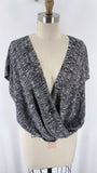 Eileen Fisher Black Silk & Organic Cotton Top, S