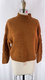 Skies Are Blue Brown Sweater, S
