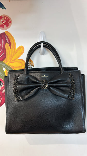 Kate Spade Black Handbag, 12.5"x10"