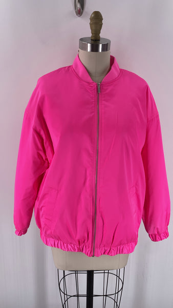 New A New Day Pink Zip Front Jacket, S