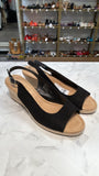 St. John's Bay Black Wedge Sandals, 11