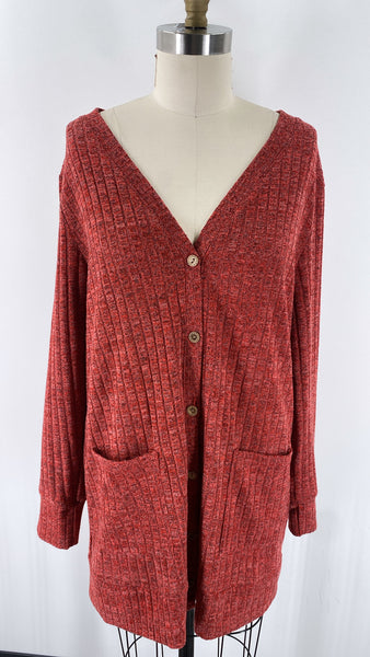 Grecerelle Red Cardigan, XL