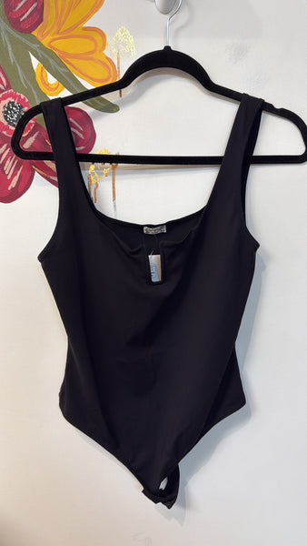Free People Black Intimately Bodysuit, M
