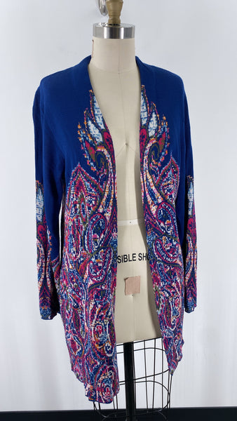 Ruby Rd Blue Cardigan, M