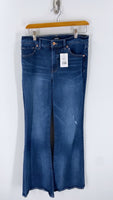 Express 70s Flare Mid Rise Jeans, 6