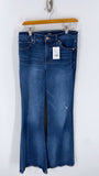 Express 70s Flare Mid Rise Jeans, 6