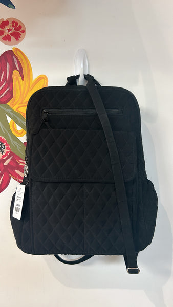 Vera Bradley Black Quilted Backpack, 15"x12"