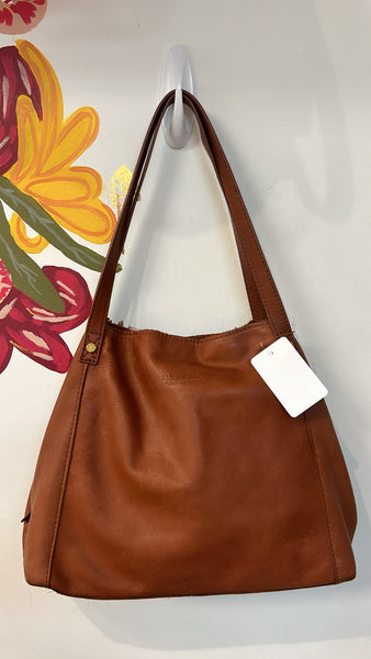 American Leather Co Brown Shoulder Bag
