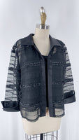 R&M Richards 2pc Black Top + Jacket, 14