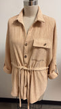 Chic Me Tan Jacket Top, XL