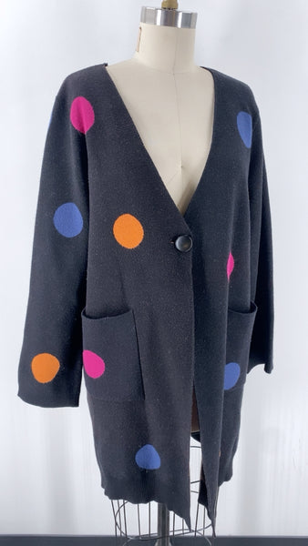 Venario Black Cardigan, L