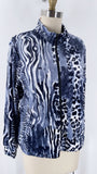 Leo & Nicole Blue Jacket, L Petite