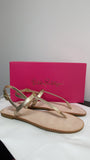 New Lilly Pulitzer Rita Gold Metallic Sandals, 9.5