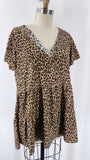 New Umgee Animal Print Tunic Top, S