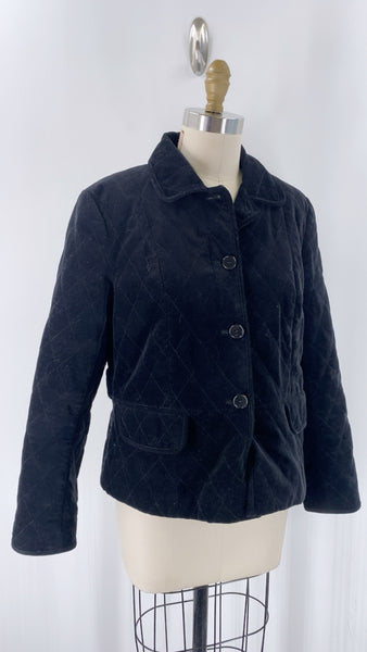 Talbots Black Velvet Jacket, 10